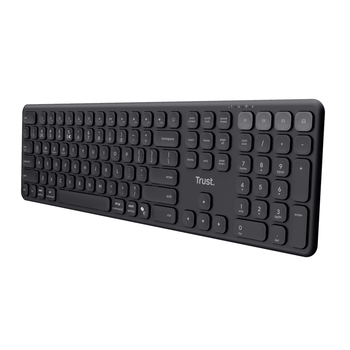 Trtust Keyboard Trust.com - Vaiya Multi-device wireless keyboard US